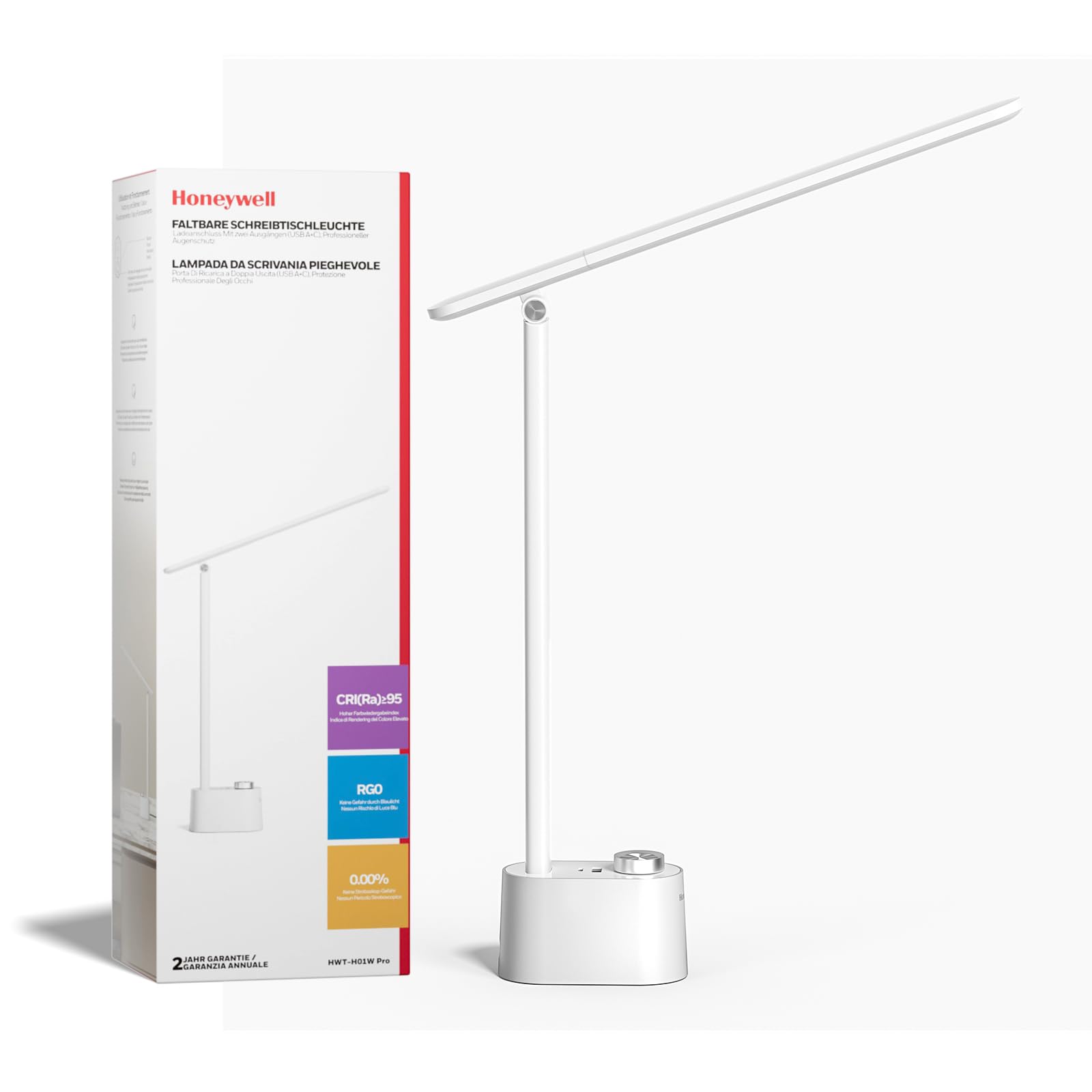 Honeywell Upgraded LED Desk Lamp - H01 Pro Sunturalux™ Foldable